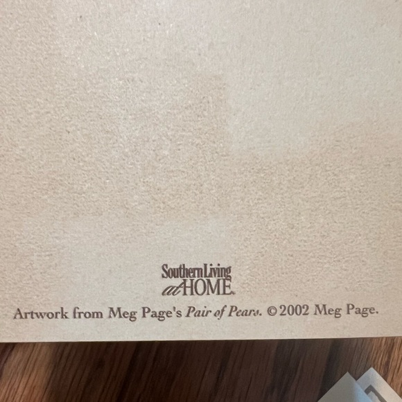 Southern Living 2002 Meg Page's Pears Artwork Blank 11 Cards and Evenlopes - Picture 7 of 7